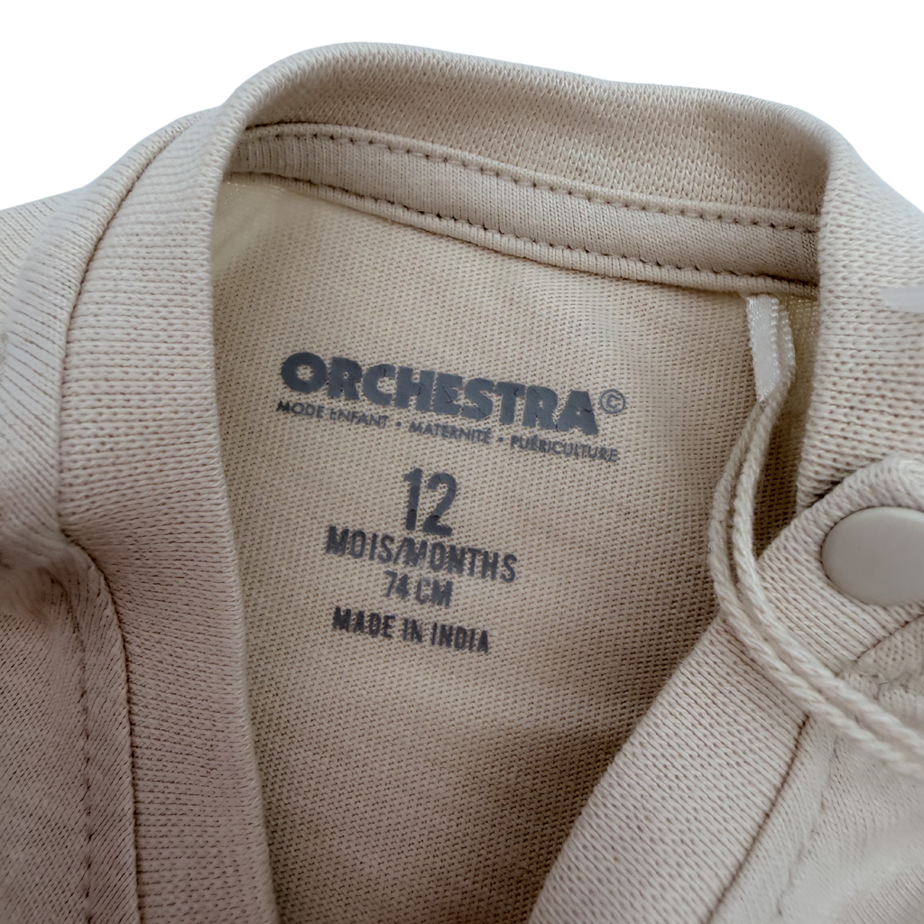 T-shirt gris “My Work Tools” — 12 mois
