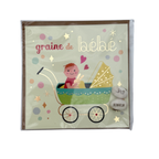 Carte illustrée « Graine de Bébé » à graines gravées