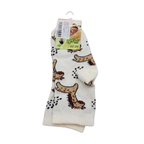 Chaussettes écrues à motifs animaux – 22-24