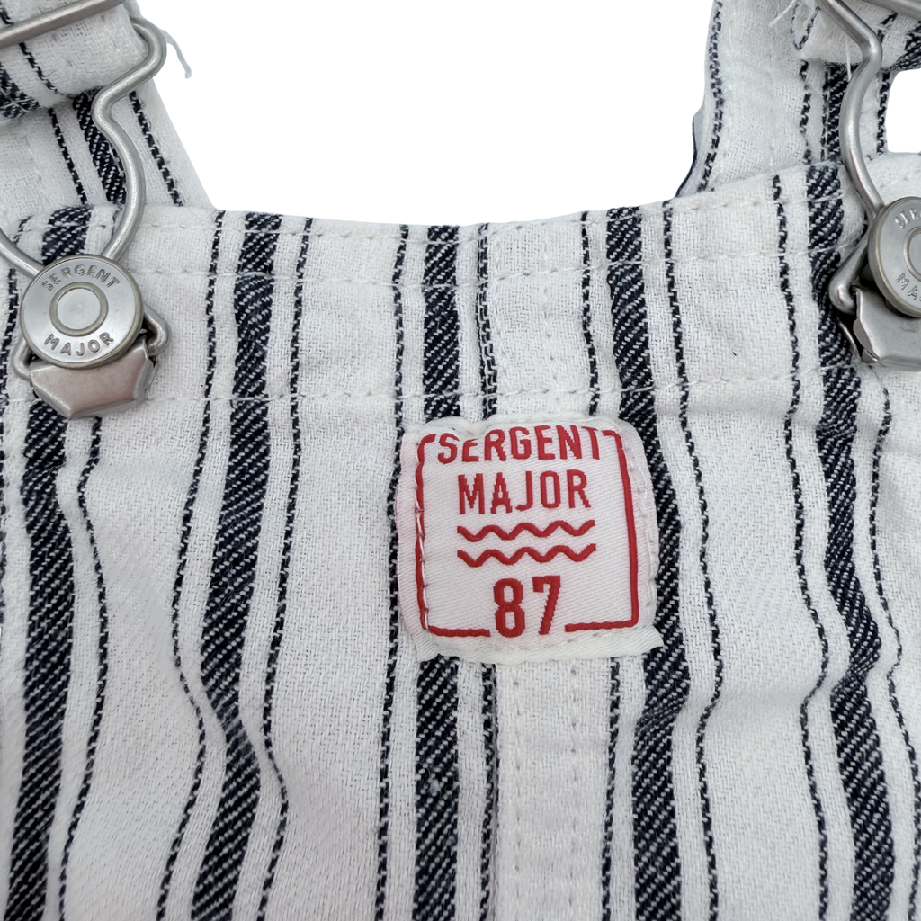 Salopette short rayée — 6 mois