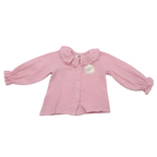 Blouse fille en gaze de coton rose - 18 mois