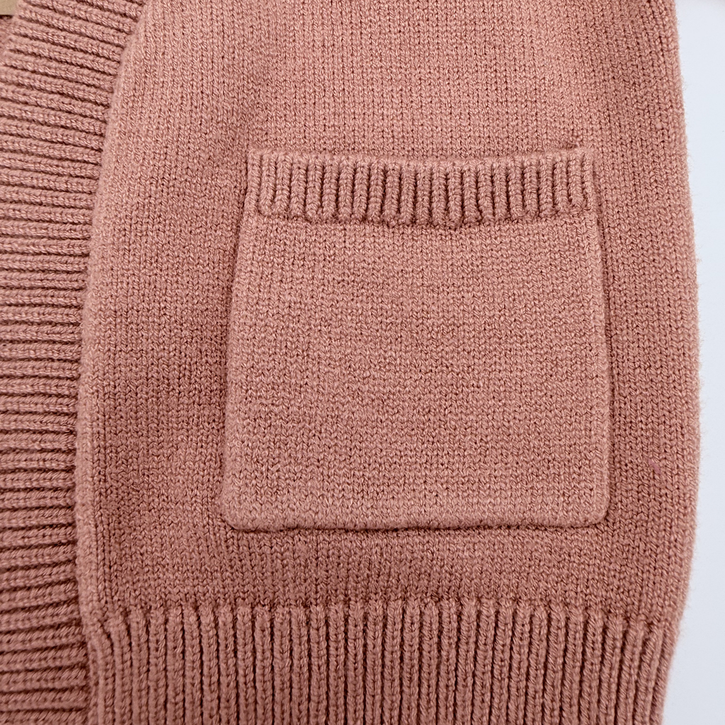 Gilet maille vieux rose — 18 mois