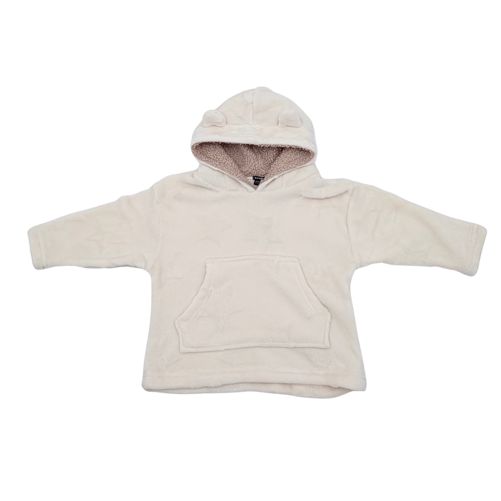 Sweat à capuche écru tout doux - 24-36 mois