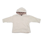 Sweat à capuche écru tout doux - 24-36 mois