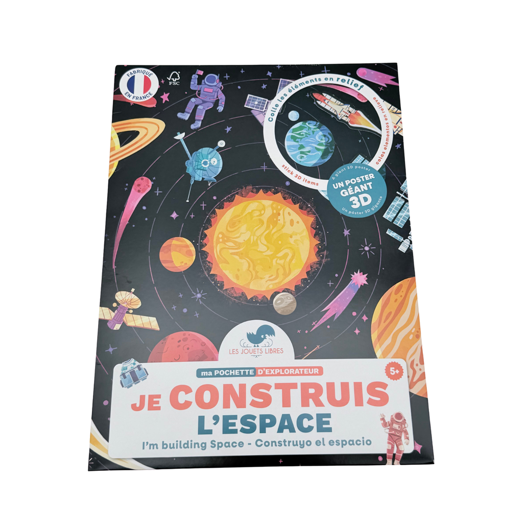 Pochette d’explorateur Je construis l’espace – Poster géant 3D