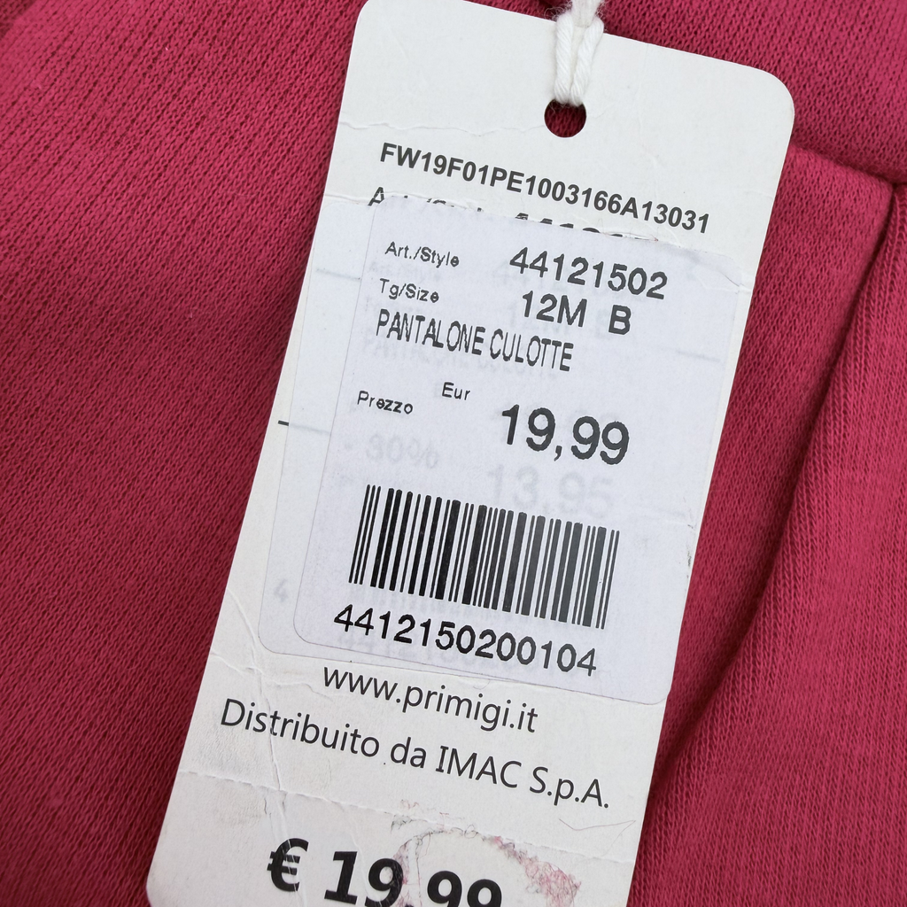 Short fluide taille haute framboise — 12 mois