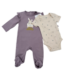 Ensemble pyjama et body à motif Panpan — 3 mois