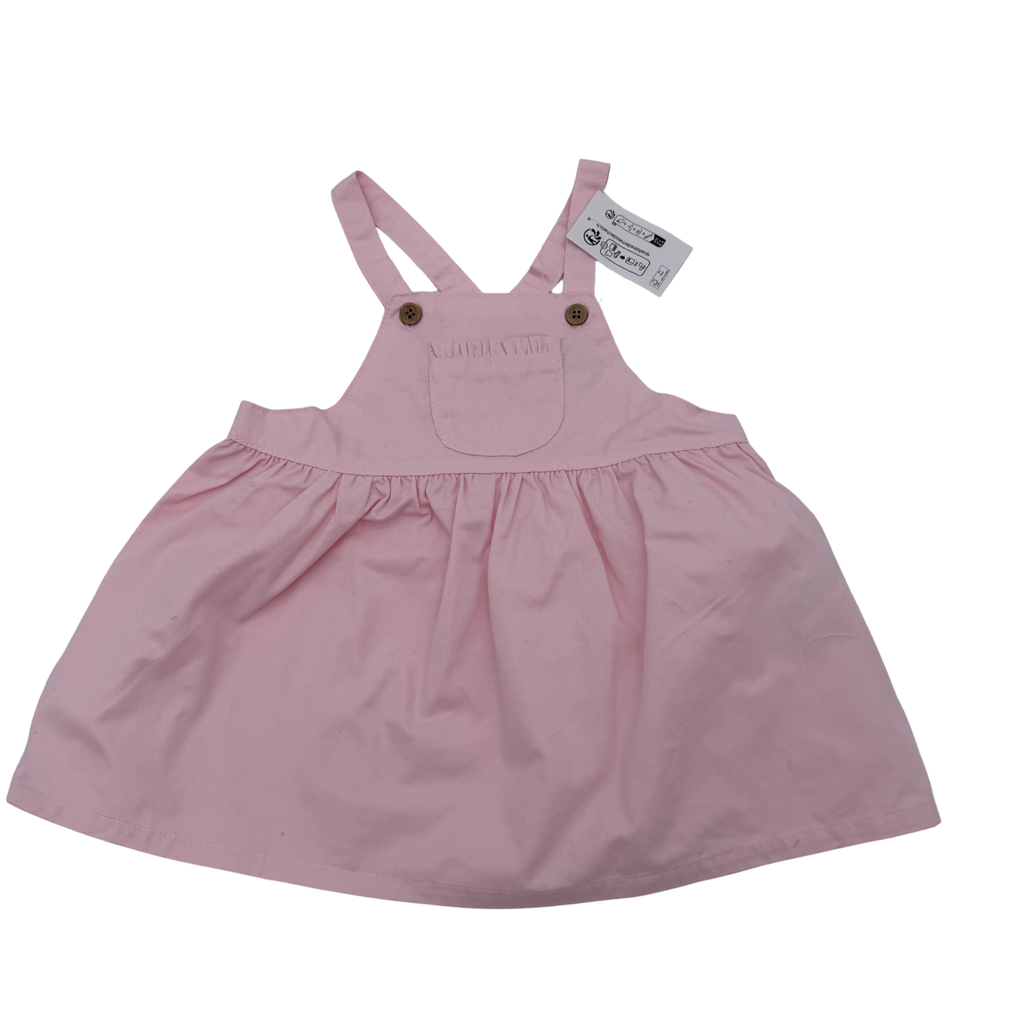 Robe à bretelles rose pâle — 18 mois
