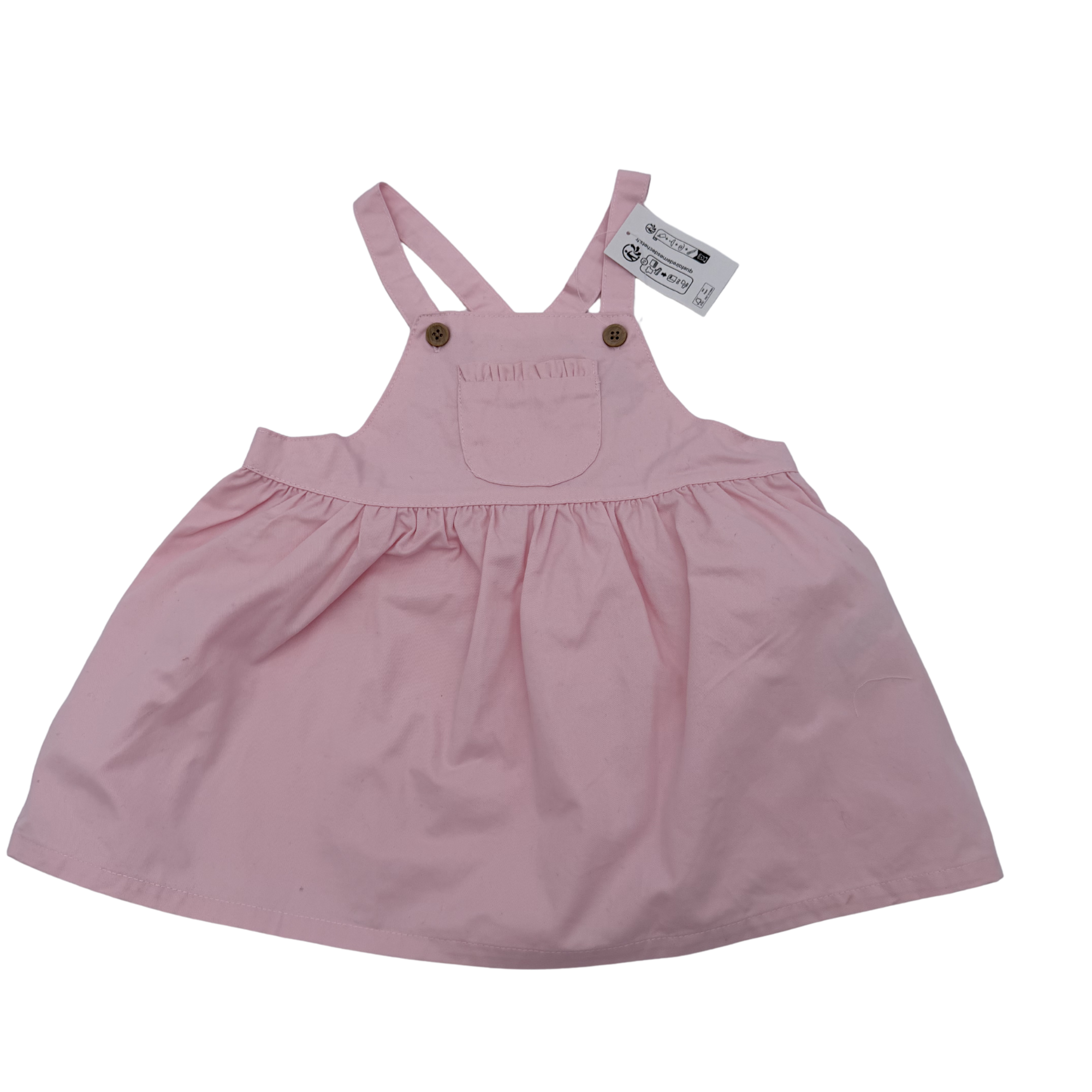 Robe à bretelles rose pâle — 18 mois