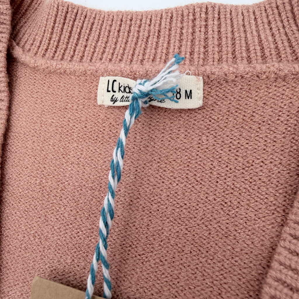 Gilet maille vieux rose — 18 mois