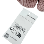 Chaussons bébé en maille rose poudré avec nœuds - 15-17