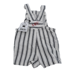Salopette short rayée — 6 mois