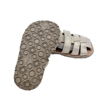 Sandales barefoot champagne à scratch - 23