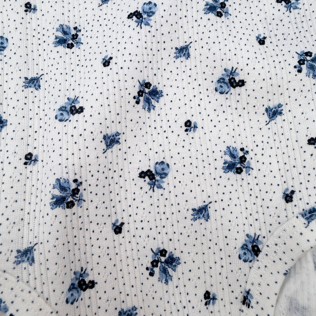 Lot de 2 bodies bébé fille à fleurs bleues Laura Ashley - 9-12 mois
