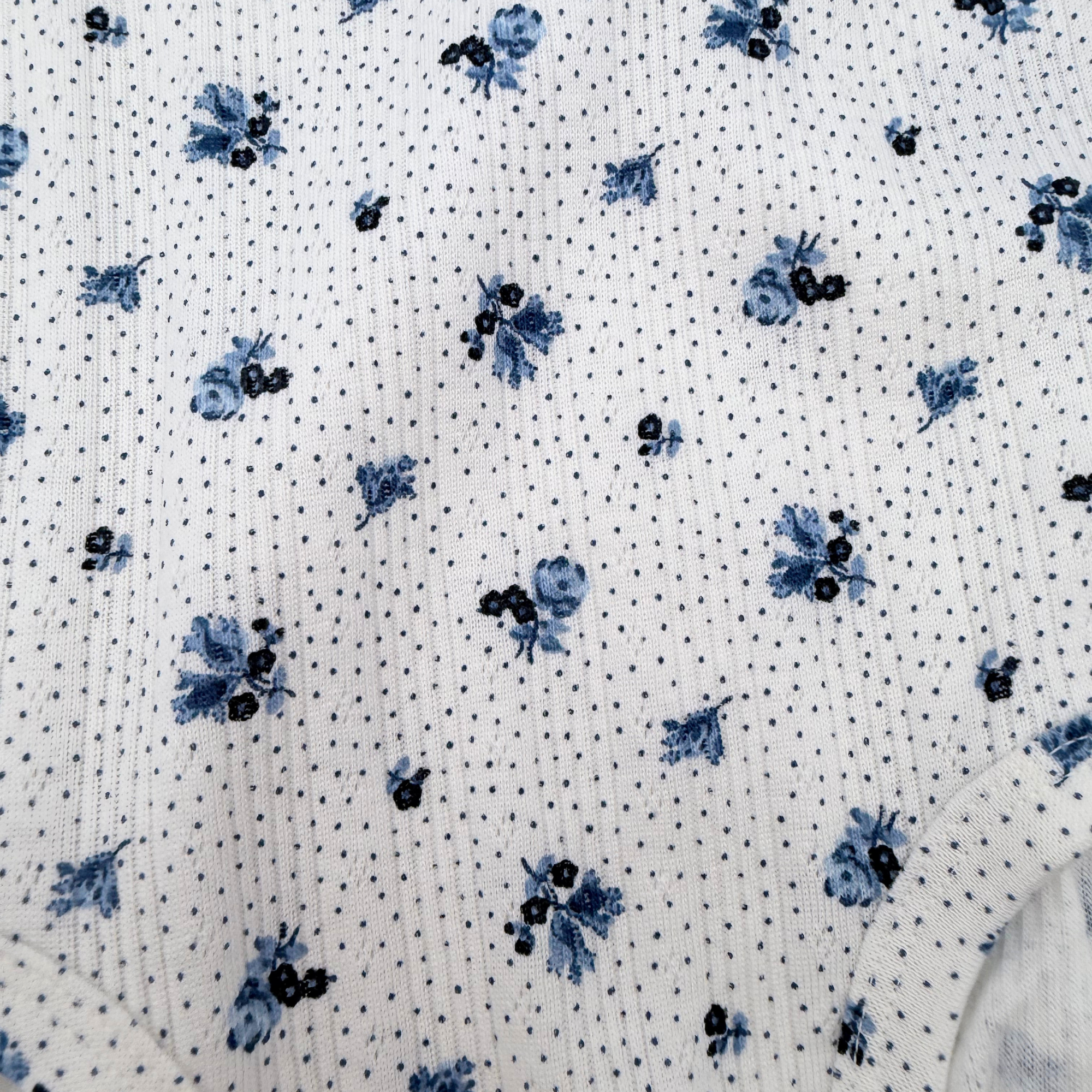 Lot de 2 bodies bébé fille à fleurs bleues Laura Ashley - 9-12 mois