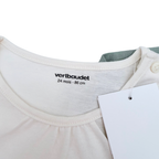 Lot de 2 t-shirts manches longues écru et vert - 24 mois