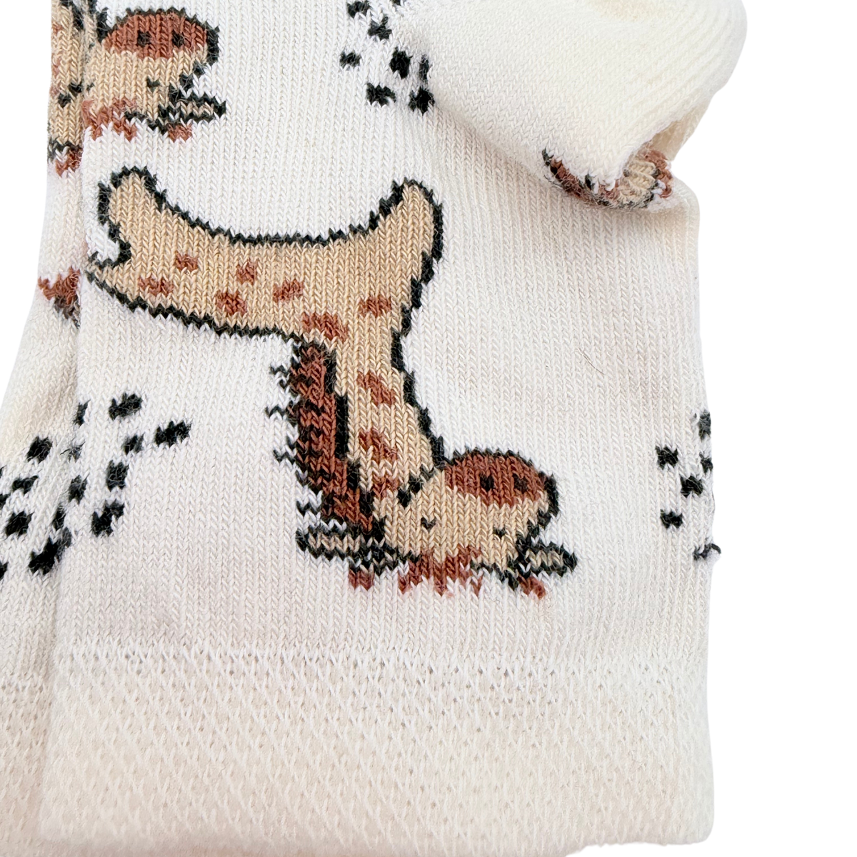 Chaussettes écrues à motifs animaux – 22-24