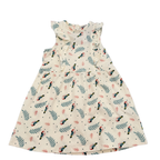 Robe écrue imprimé oiseaux - 18 mois