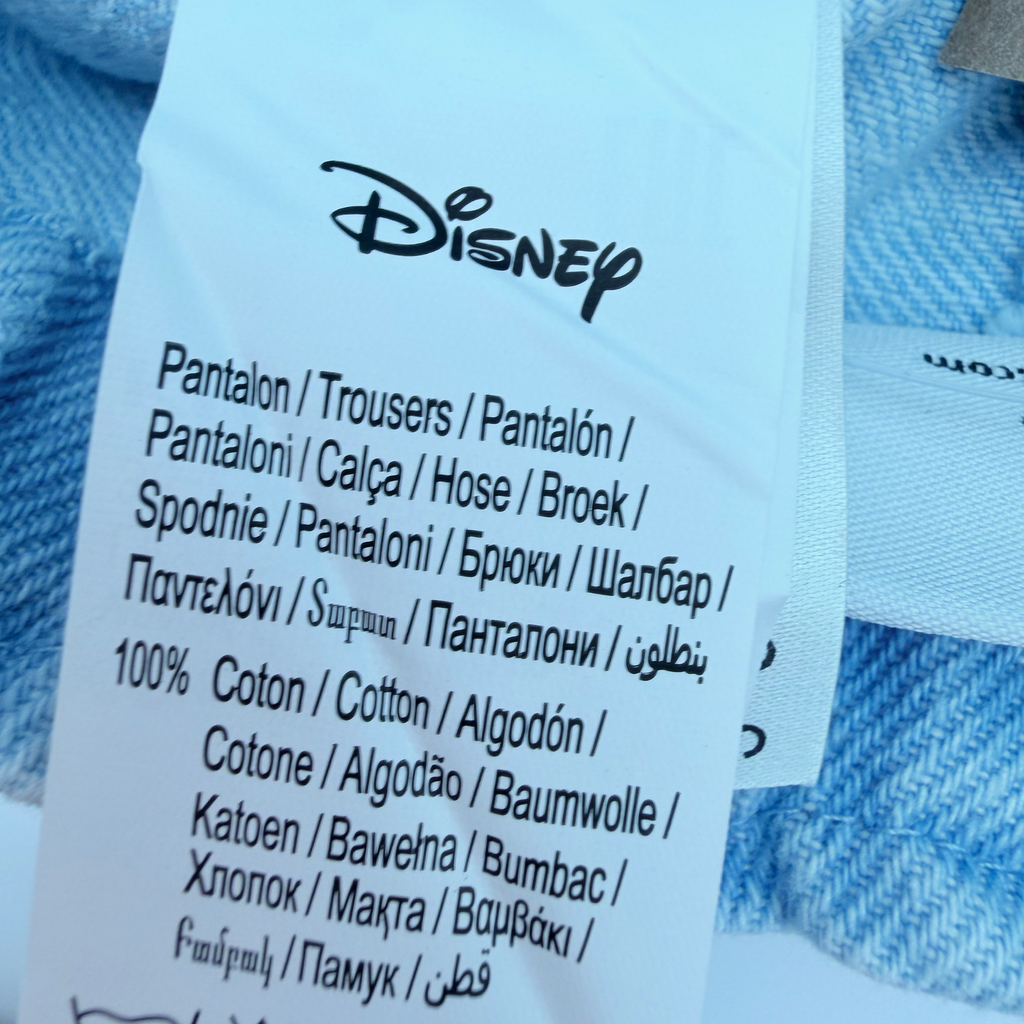 Pantalon en jean bébé Mickey bleu clair - 9 mois