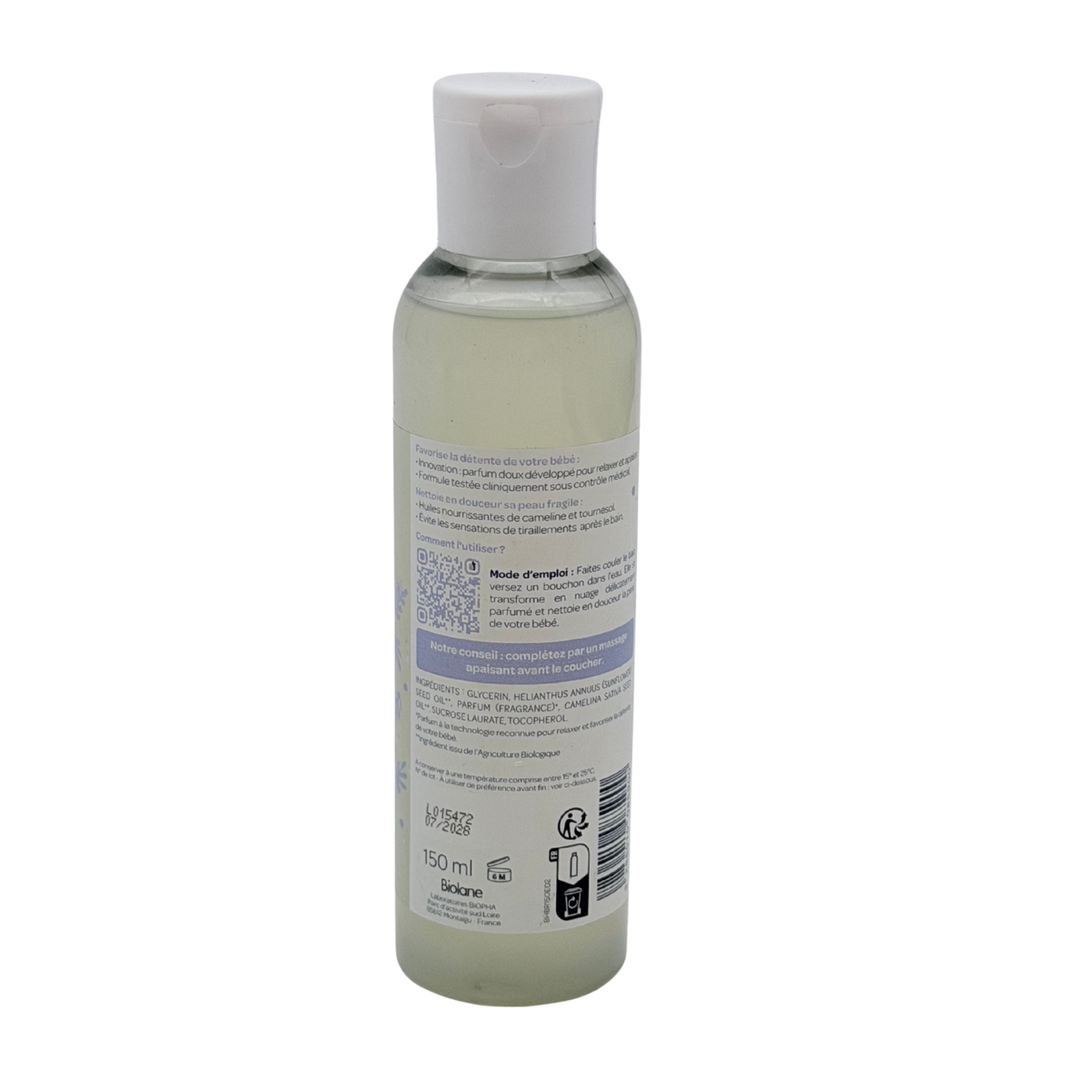 Bain relaxant bébé rituel du soir - 150 ml