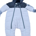 Combinaison pilote bébé bleu clair et bleu marine - 3 mois