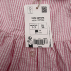 Ensemble blouse et bloomer rayés roses – 1-3 mois