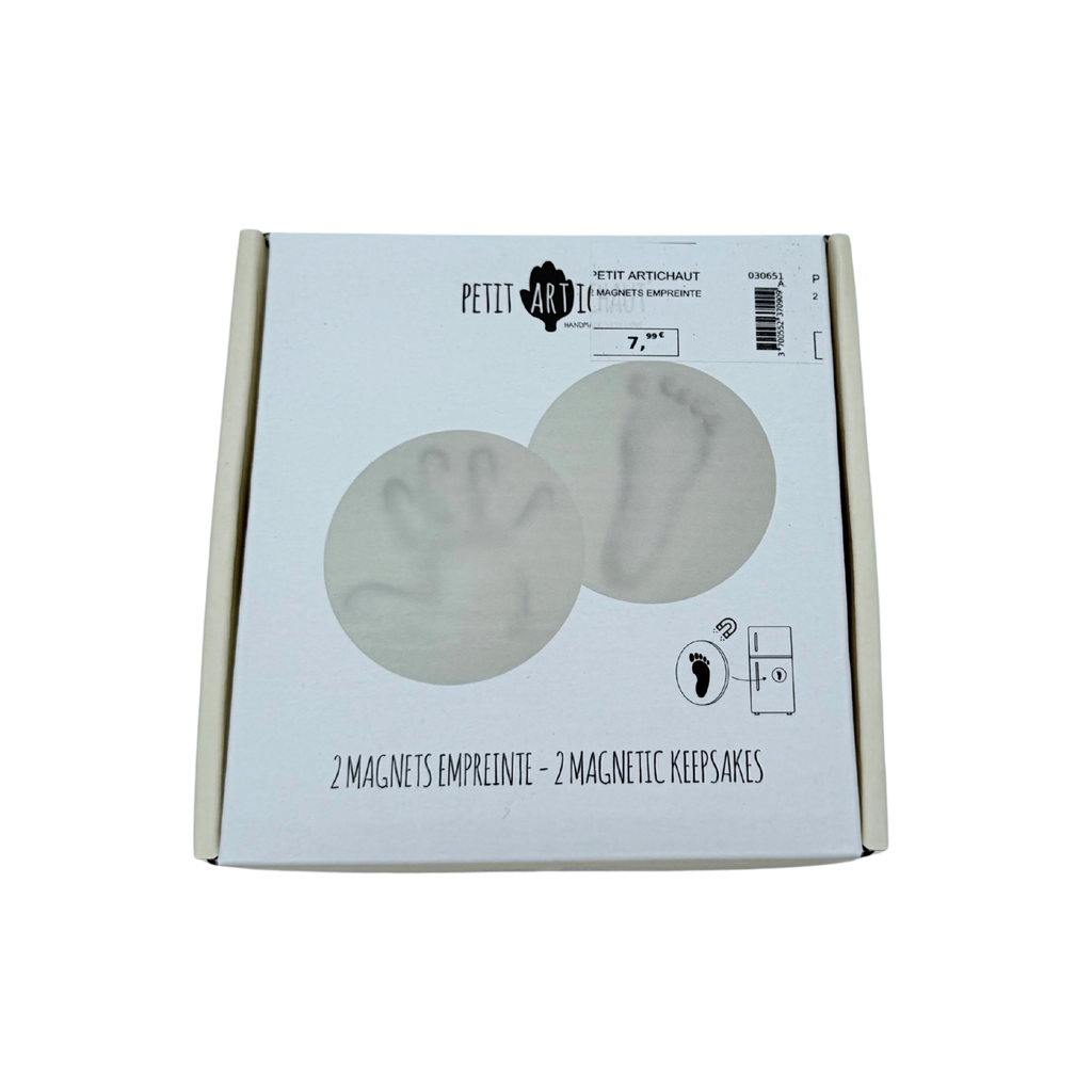 Kit 2 magnets empreinte bébé