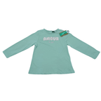 T-shirt fille vert d’eau « Amour de papa » - 36 mois