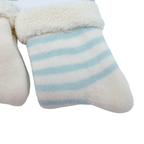 Lot de 3 paires de chaussettes bébé bleu et écru - 15-16