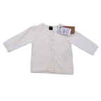 Gilet en maille blanc – 1 mois