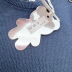 Pull bleu marine en maille fine - 6-9 mois