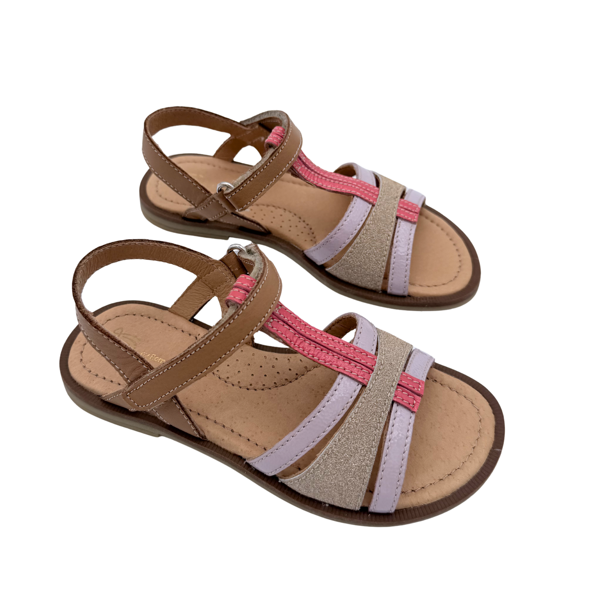Sandales rose, camel et dorées — 29