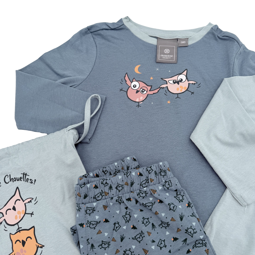 Lot de 2 pyjamas 2 pièces chouettes — 2 ans