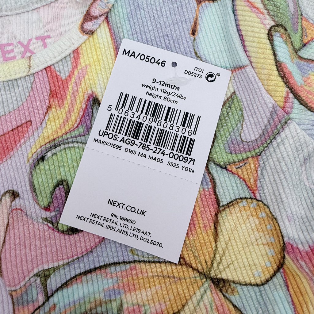 Robe imprimé papillons — 9-12 mois