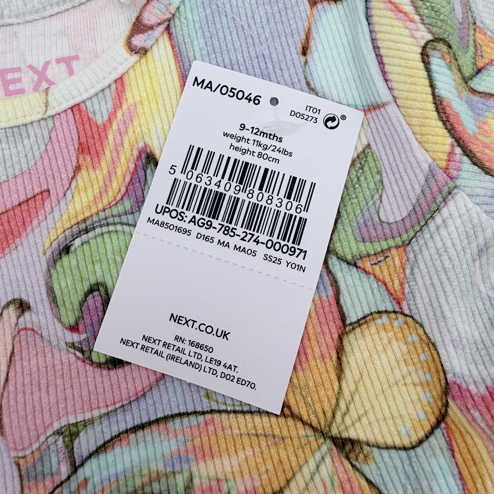 Robe imprimé papillons — 9-12 mois