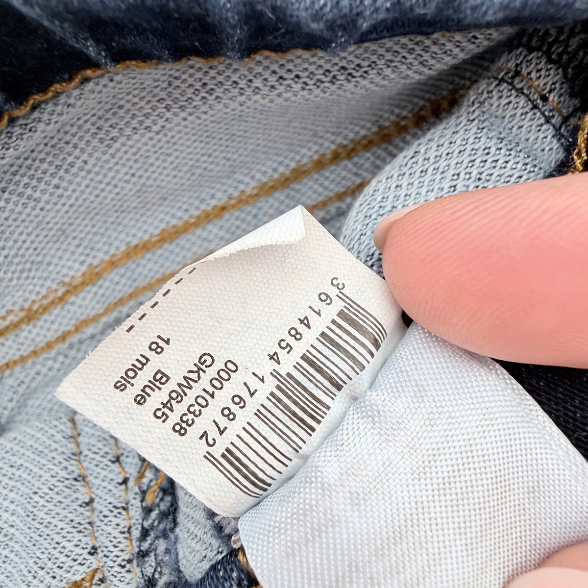 Jegging bleu coupe droite - 18 mois