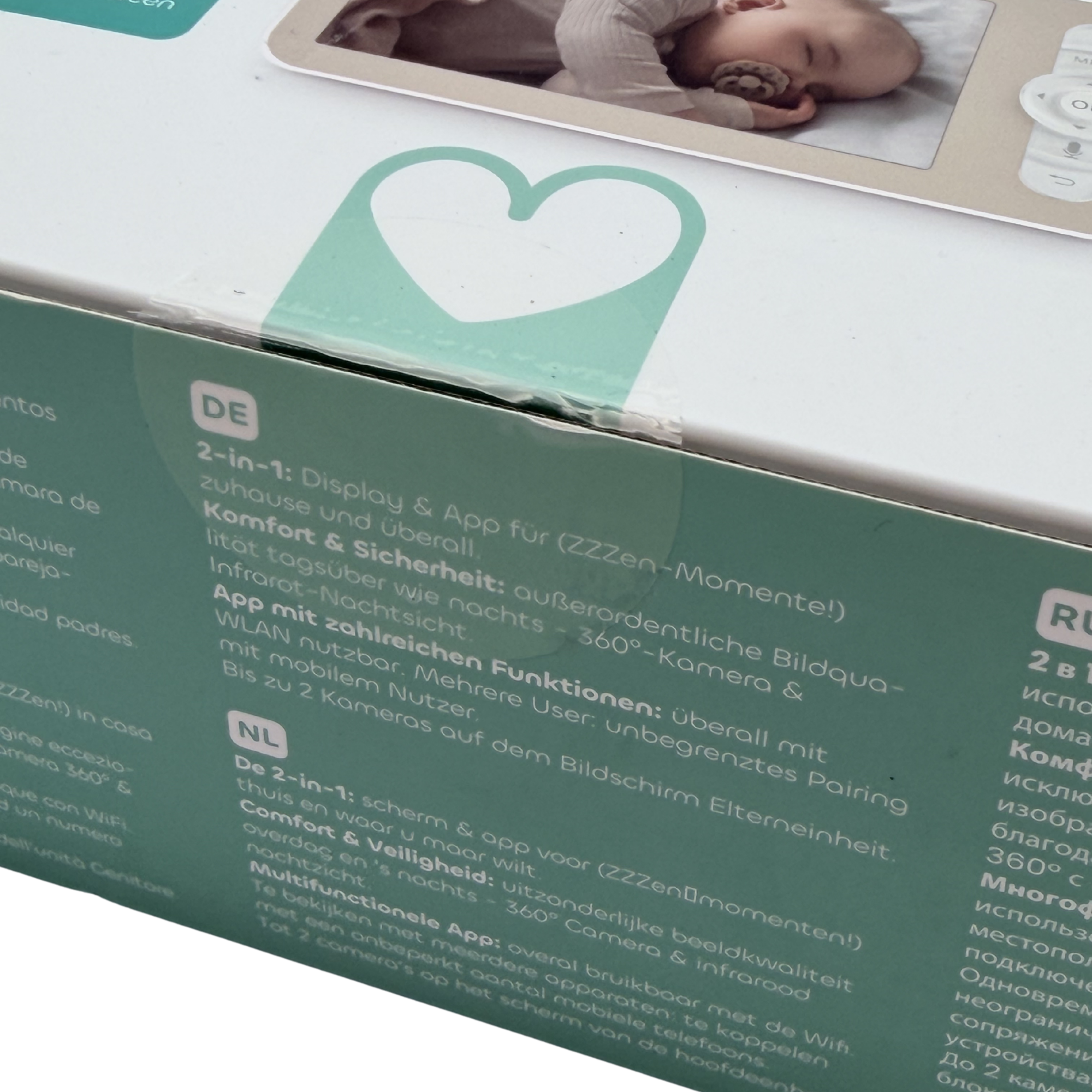 Babyphone vidéo Zen Premium 2 — Caméra 360° Full HD avec écran et application