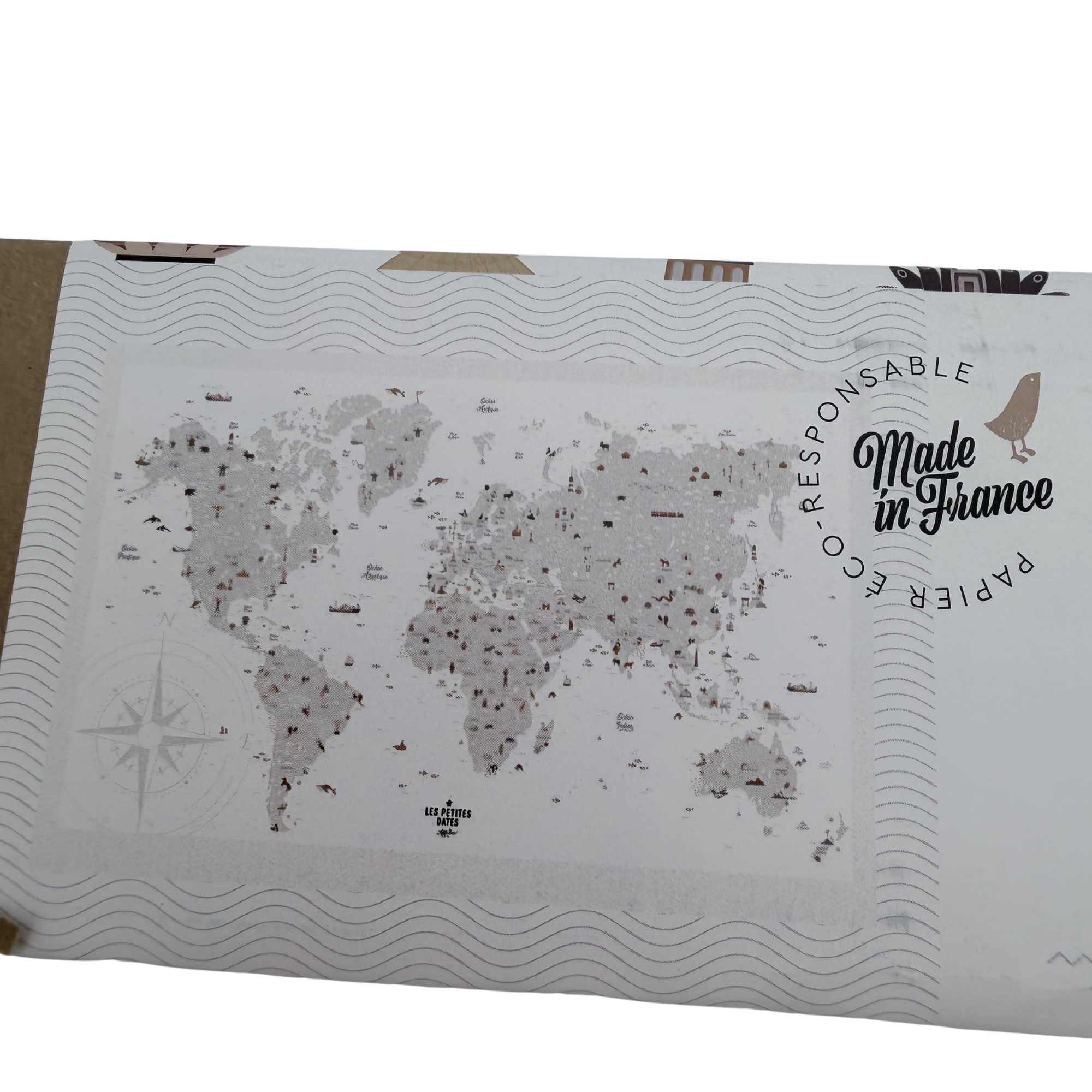 Affiche à dater « Carte du monde »