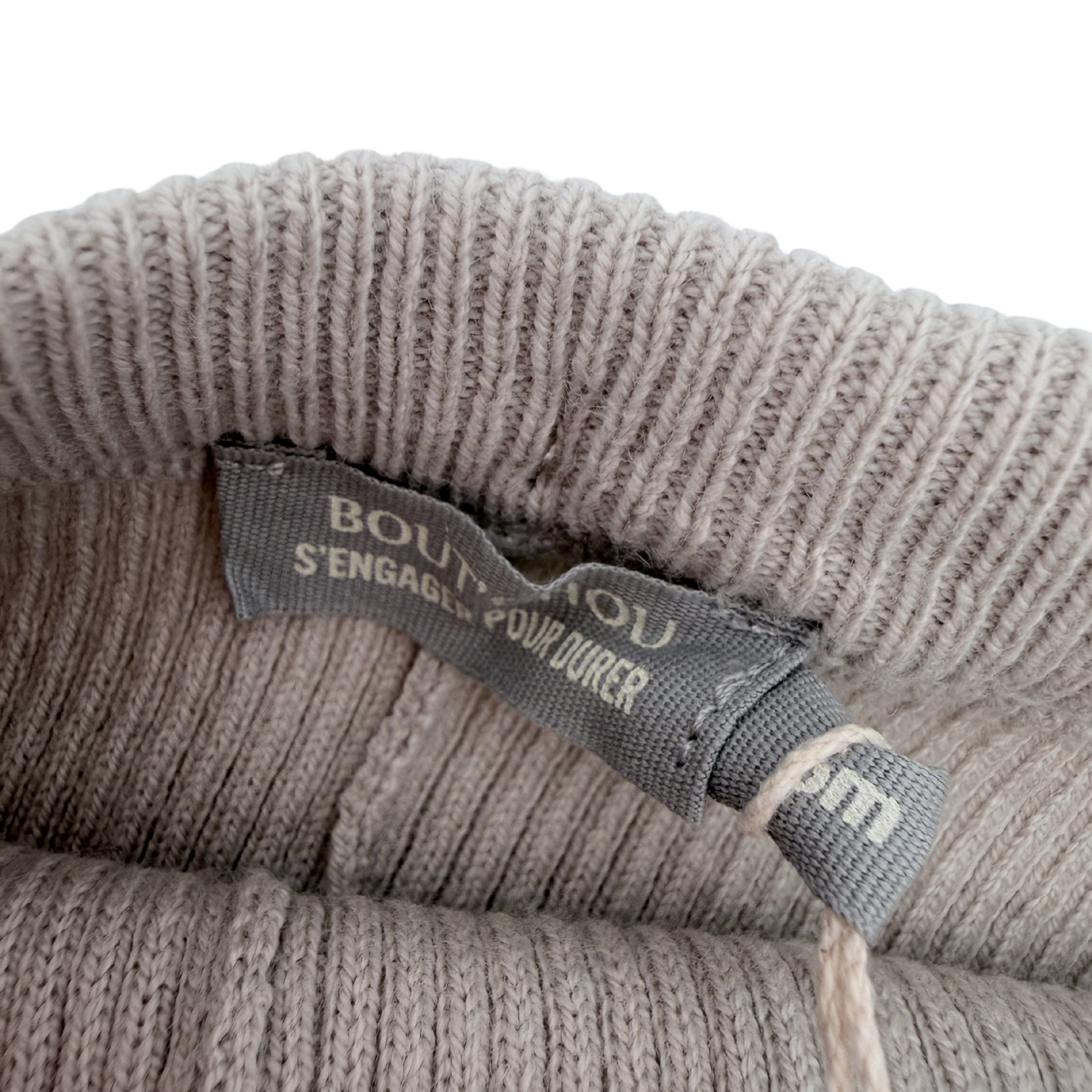 Legging maille côtelée beige chiné — 6 mois