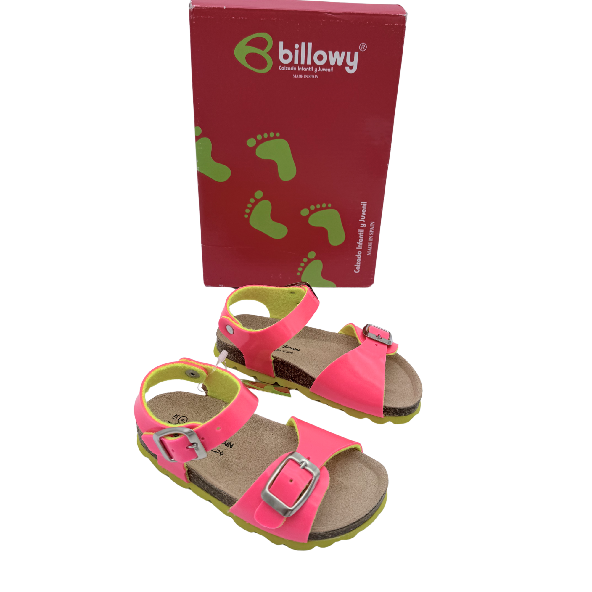 Sandales fluo rose et jaune — 24