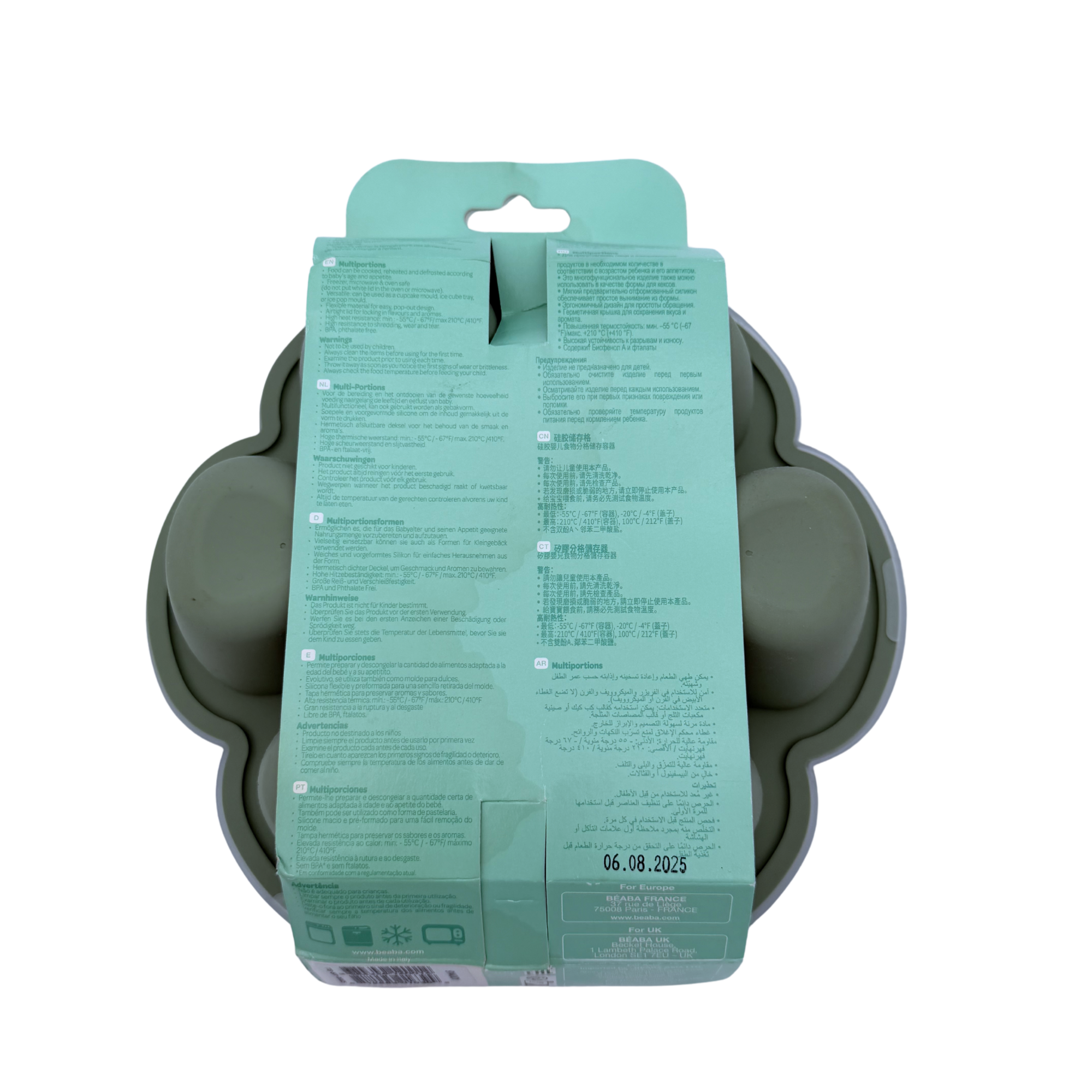 Moule multiportions silicone 6X150ml