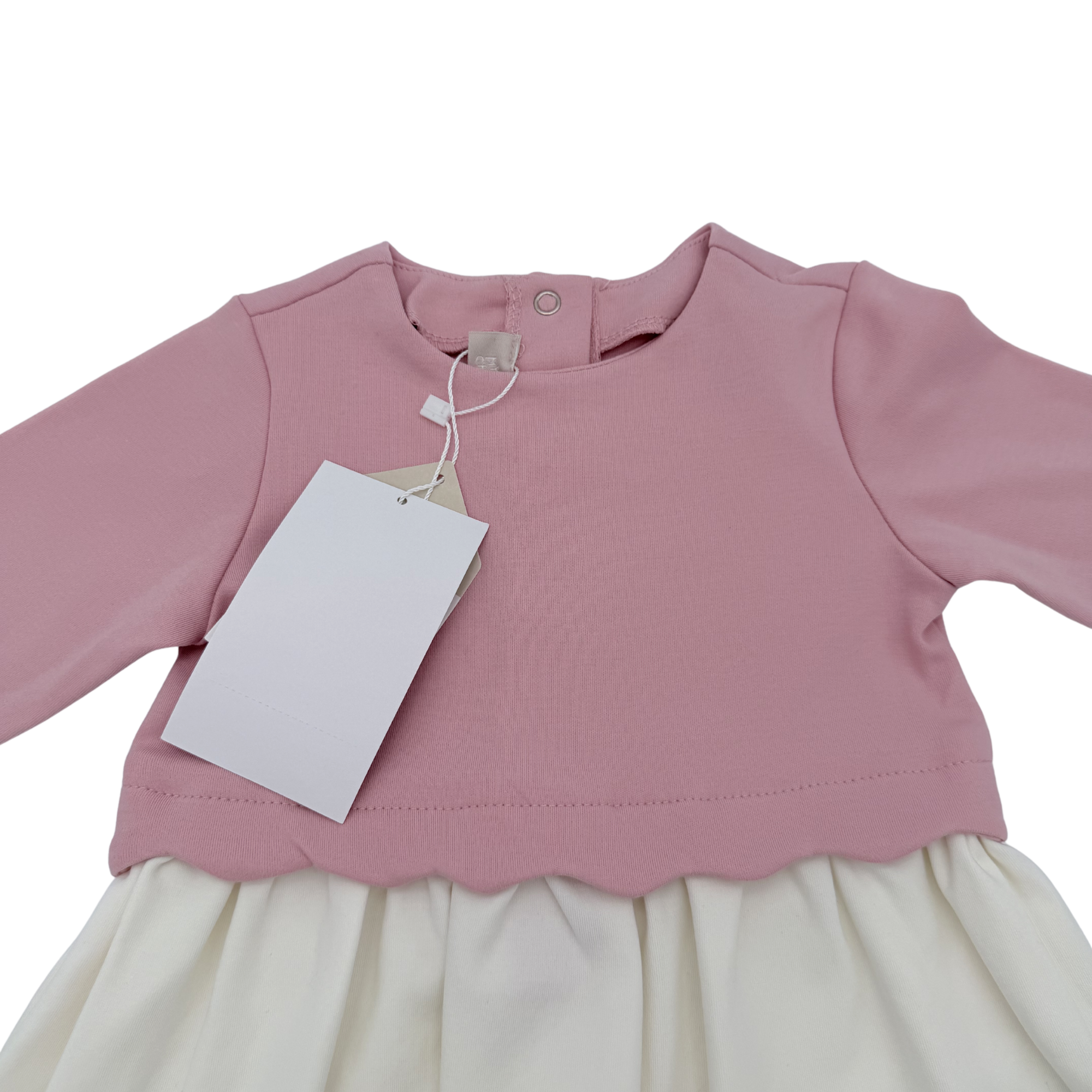 Robe écrue et rose — 18 mois
