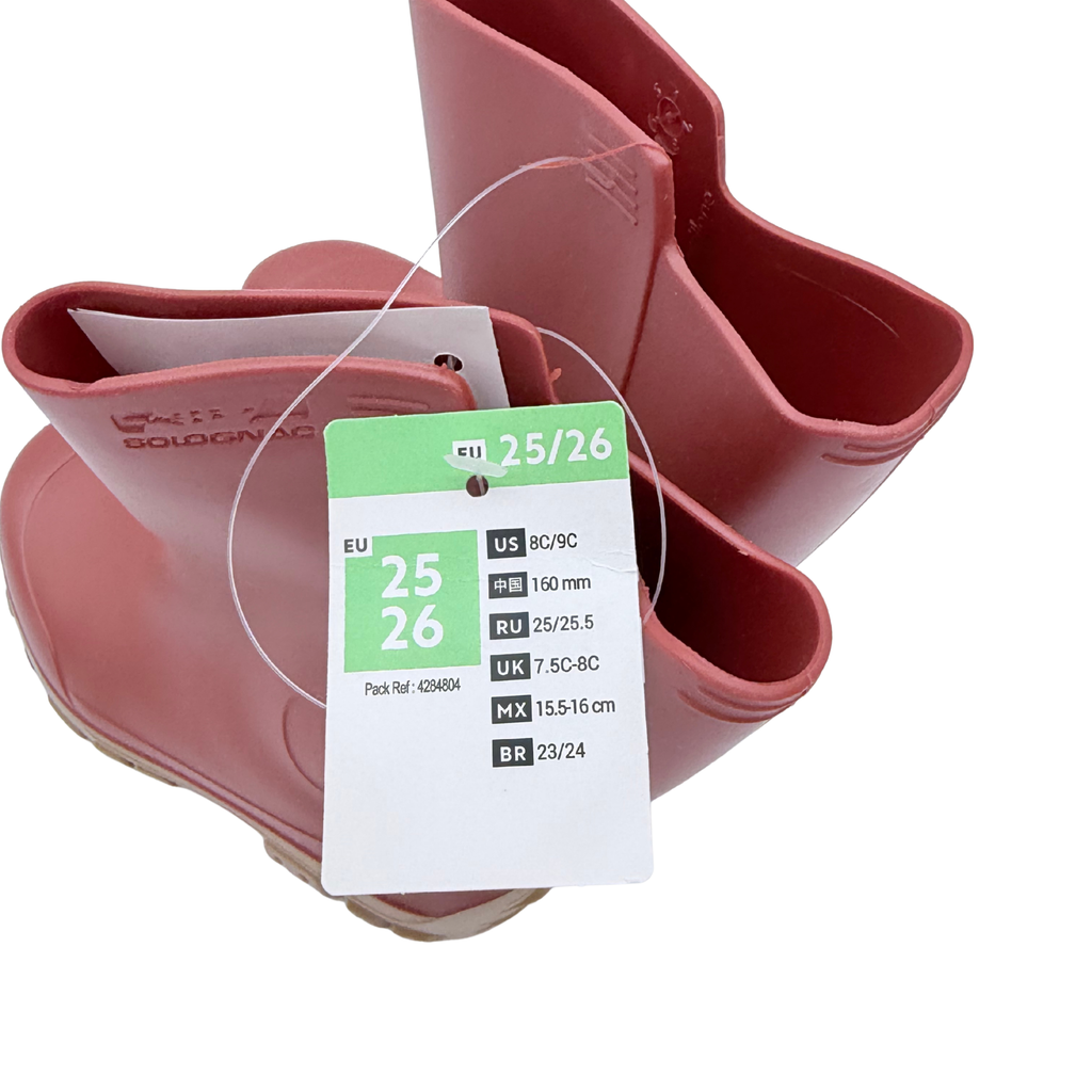 Bottes de pluie bordeaux - 25-26
