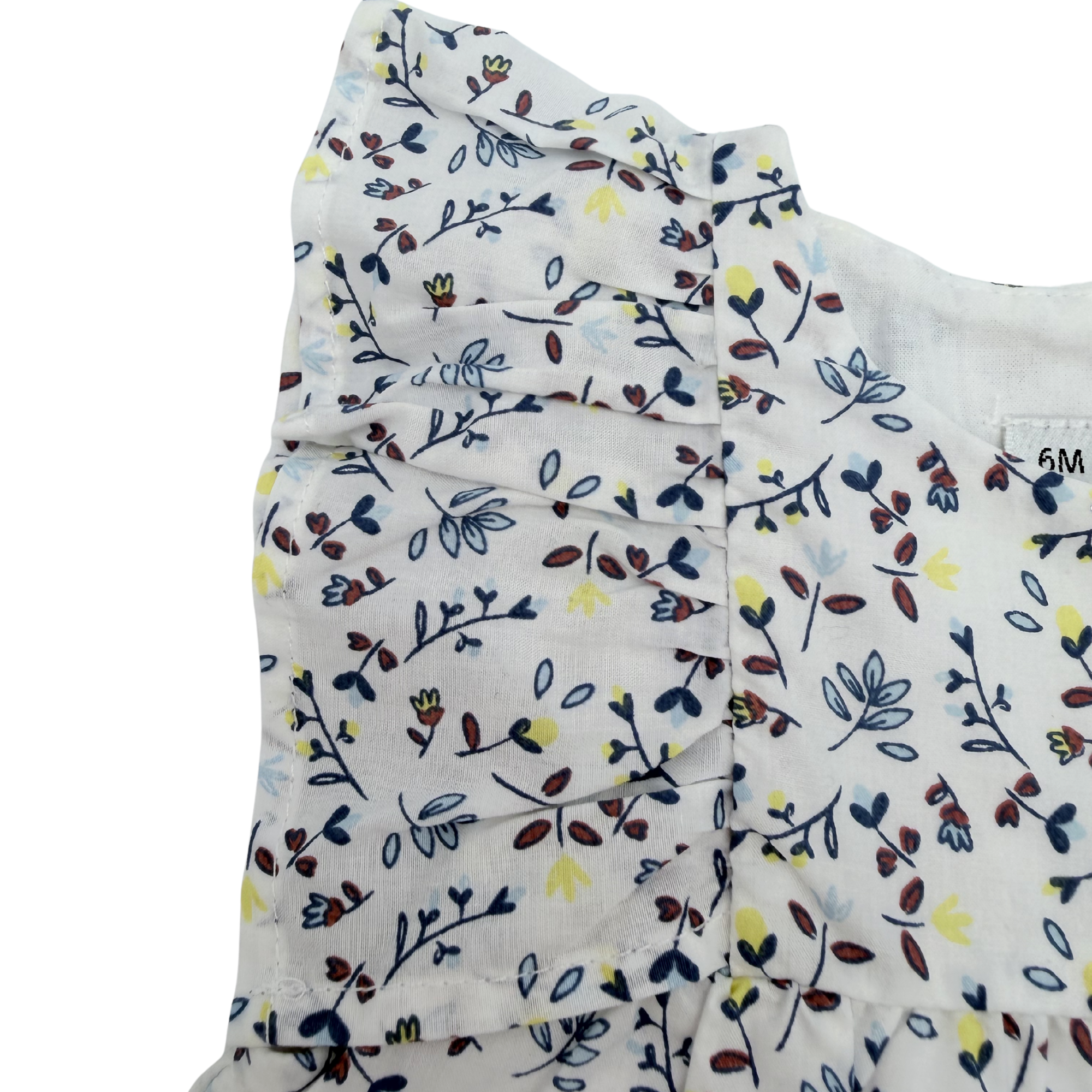Ensemble blouse fleurie et bloomer - 6 mois