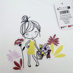 T-shirt blanc manches longues — 6 mois