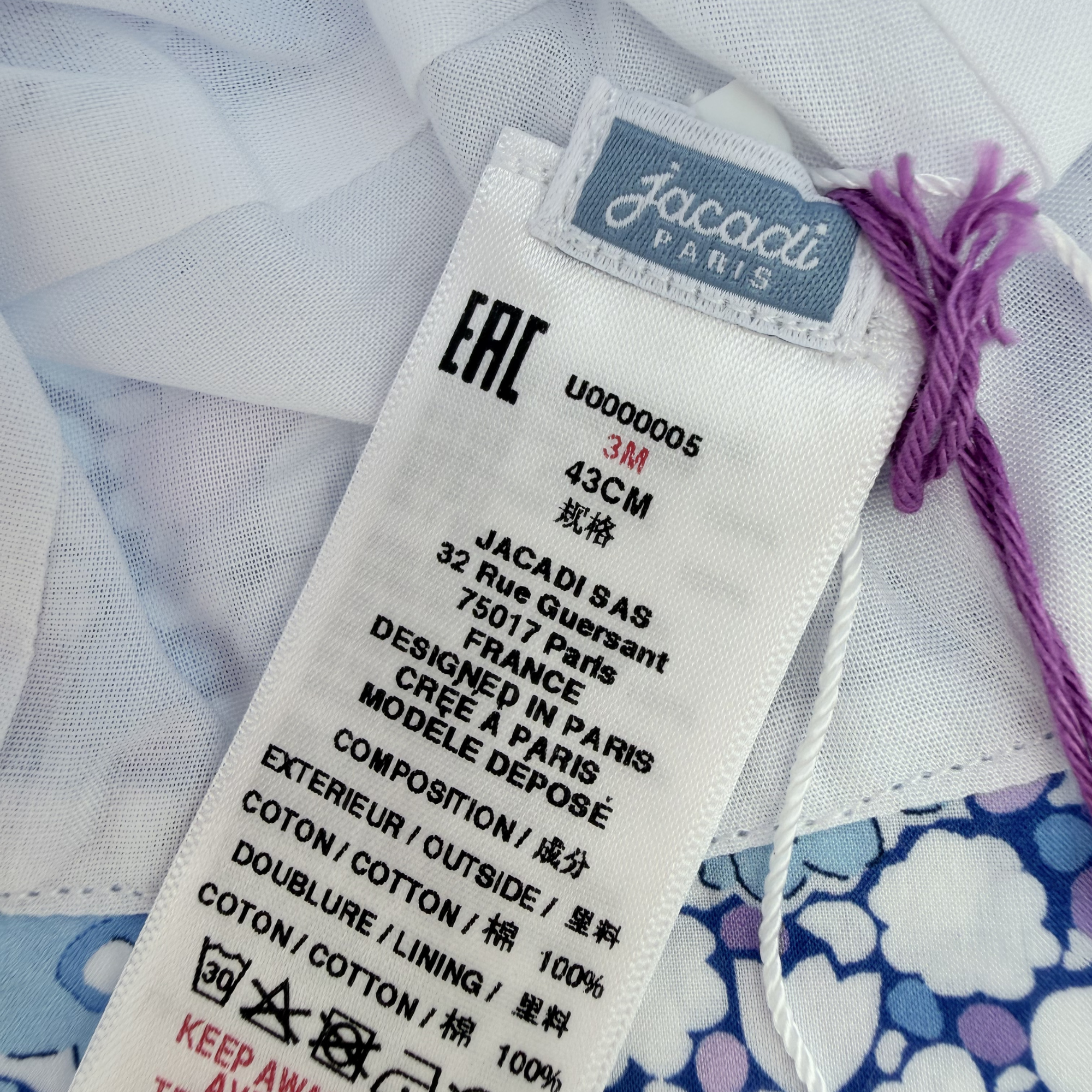 Bob Liberty bleu — 3 mois