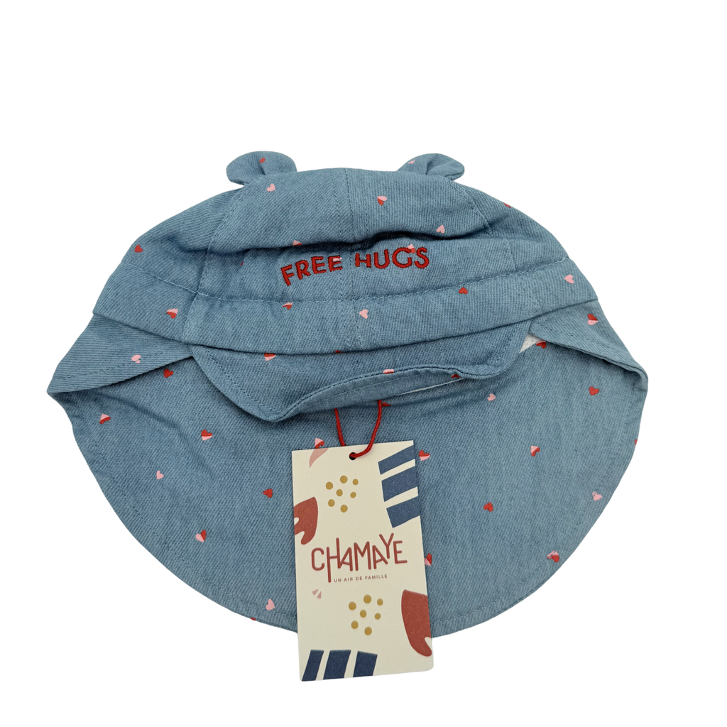 Bob bébé bleu “Free Hugs” — 3-6 mois