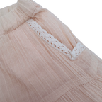 Short fluide rose poudré à dentelle — 4 ans