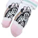Chaussettes Minnie Mouse blanches et roses – 6/12 mois