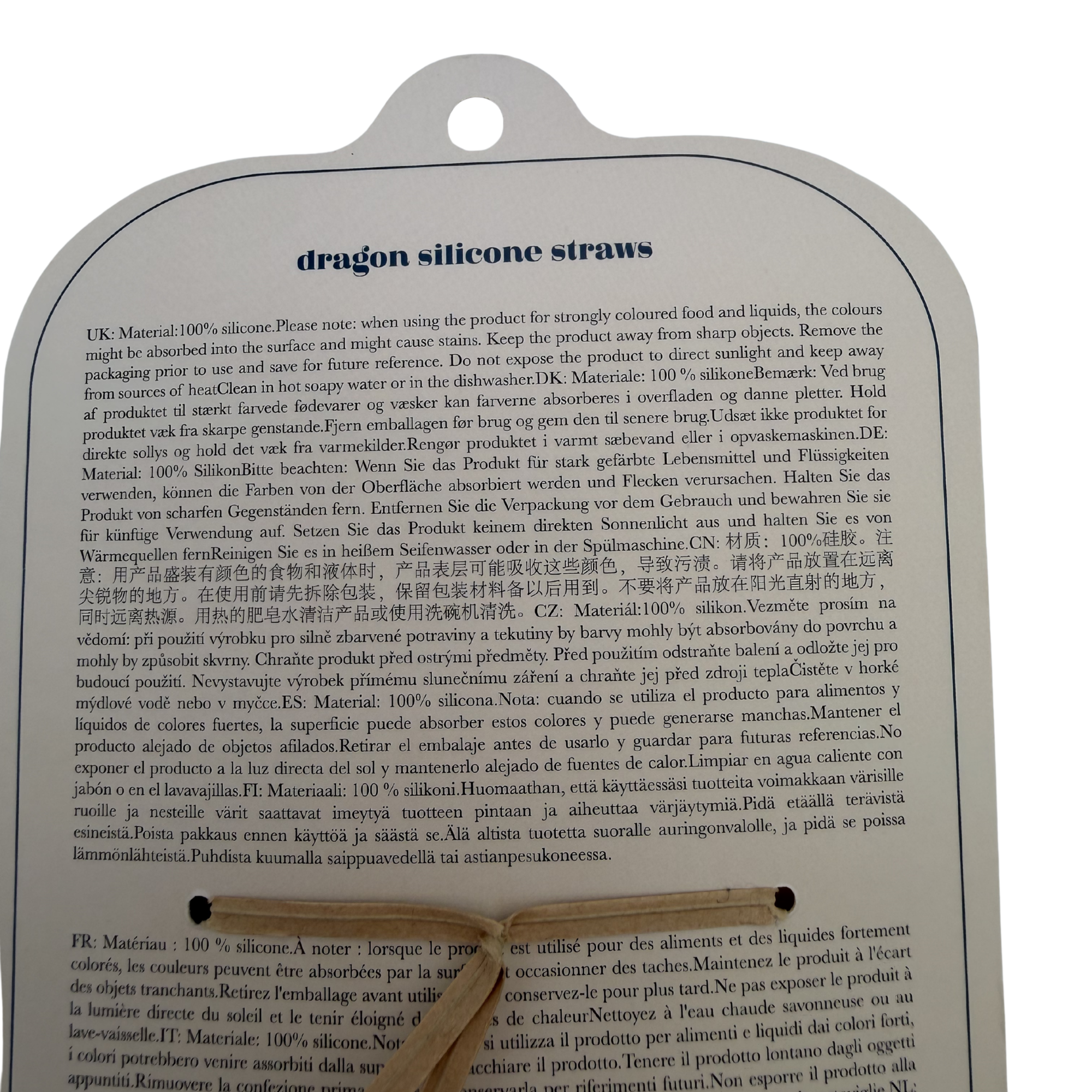 Lot de 4 pailles en silicone Licorne